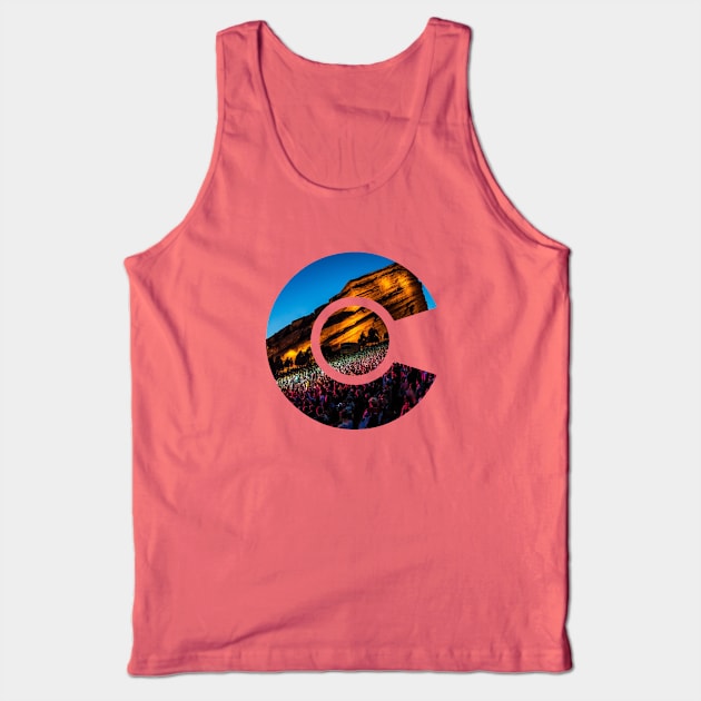 Red Rocks Amphitheater - Denver Colorado Tank Top by DeadBeatElite